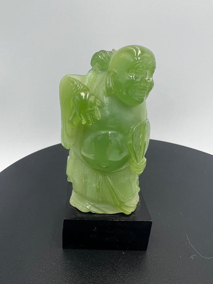 Vintage WONY Faux Jade Asian Figurine 4" Made Exclusively ITALY
