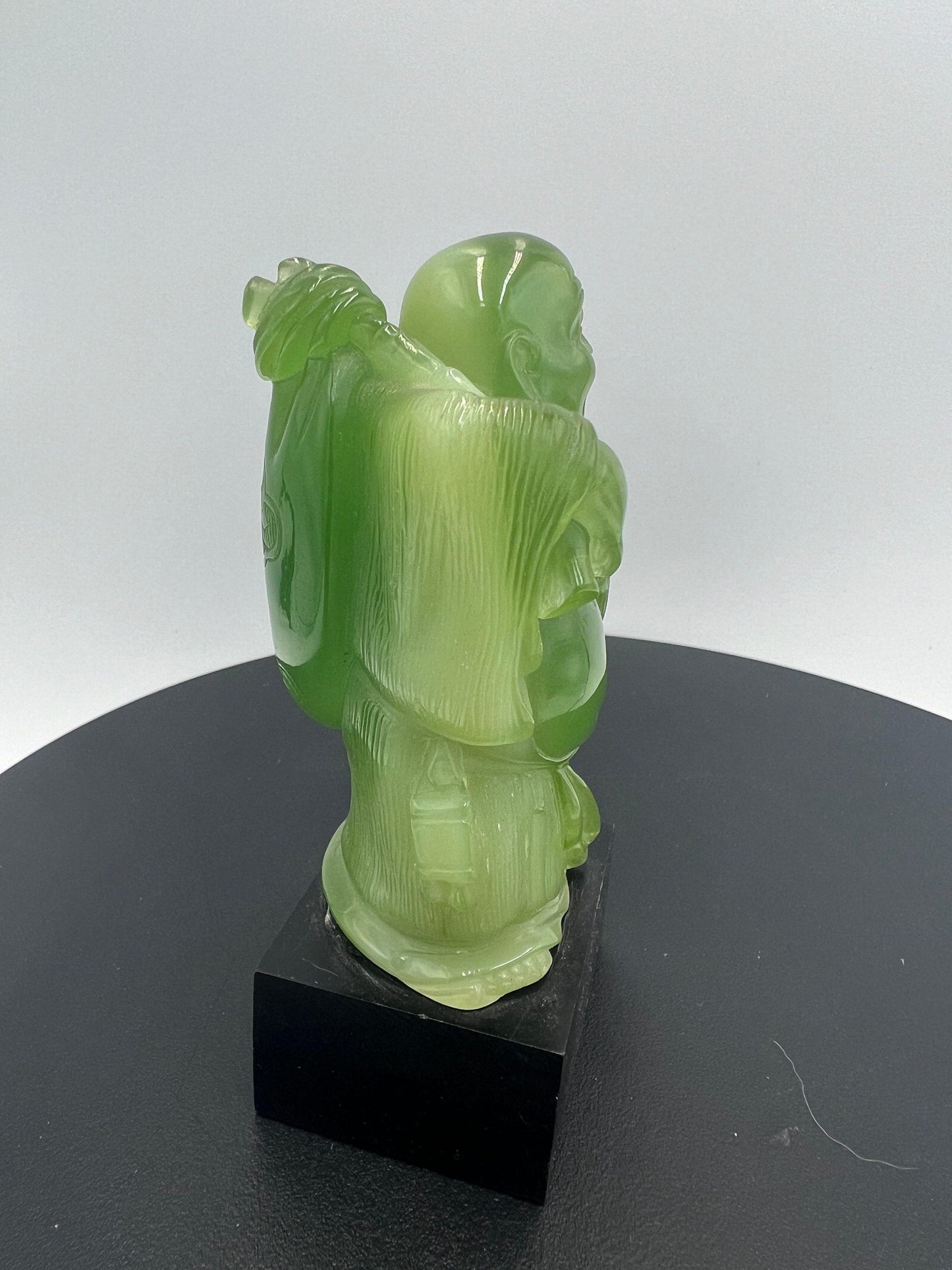 Vintage WONY Faux Jade Asian Figurine 4" Made Exclusively ITALY