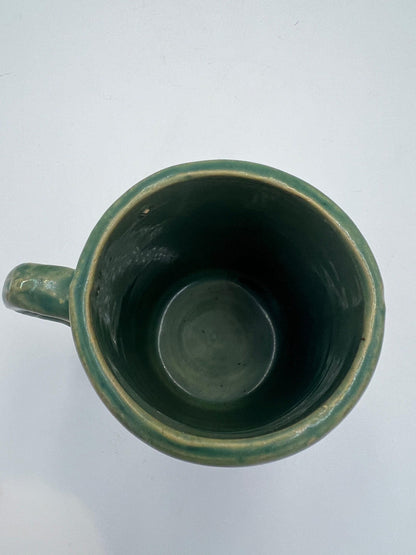 McCoy Green Mug - Vintage Grape Motif Ceramic Stein