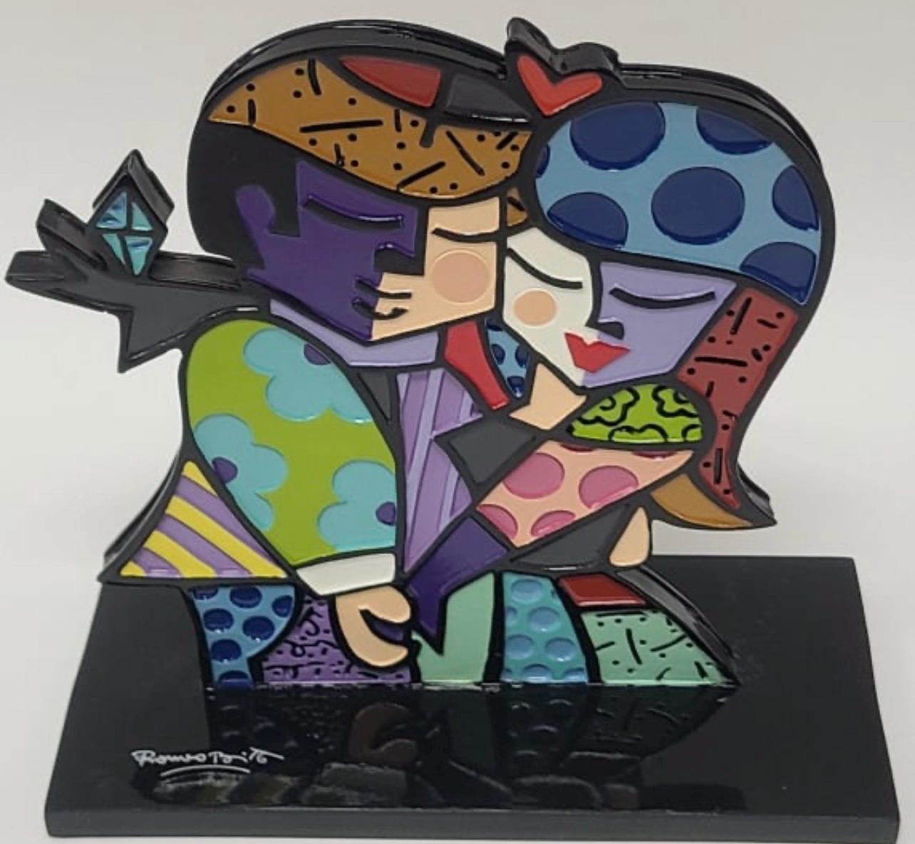 Soul Mates Figurine: Romero Britto Pop Art Sculpture (7 inches)
