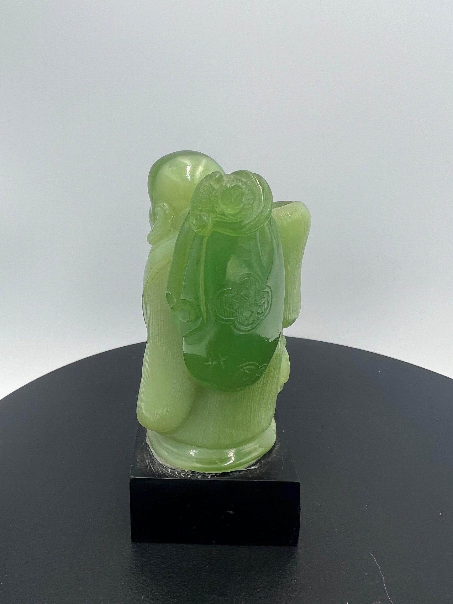 Vintage WONY Faux Jade Asian Figurine 4" Made Exclusively ITALY