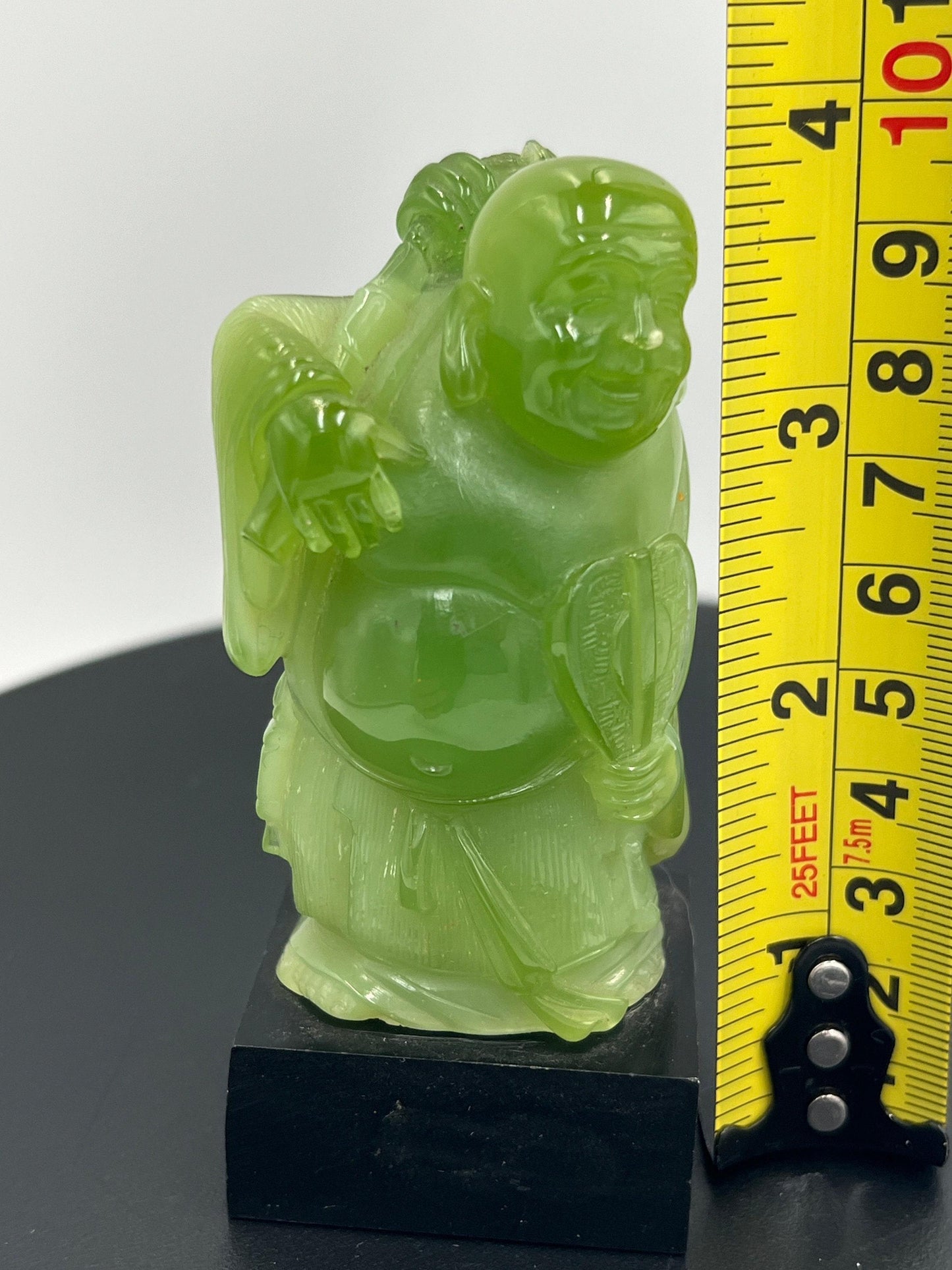 Vintage WONY Faux Jade Asian Figurine 4" Made Exclusively ITALY