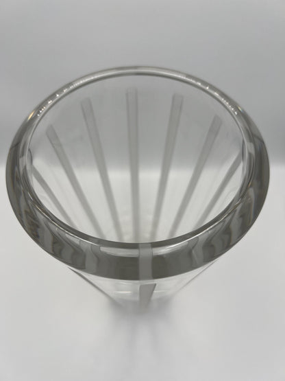 Vera Wang Wedgwood Crystal Vase: Heavy Glass, 12" H