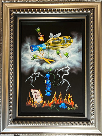 Embellished Giclee "No Shortcuts" by artist Michael Godard with COA. New.