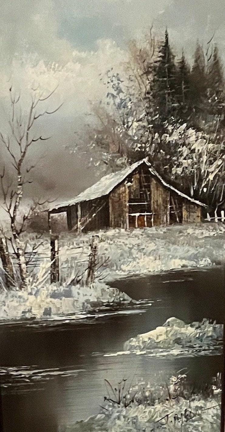 Framed Oil on Canvas, Original Painting by J. Medina