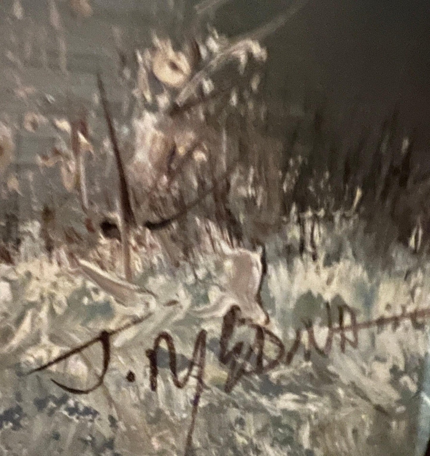 Framed Oil on Canvas, Original Painting by J. Medina