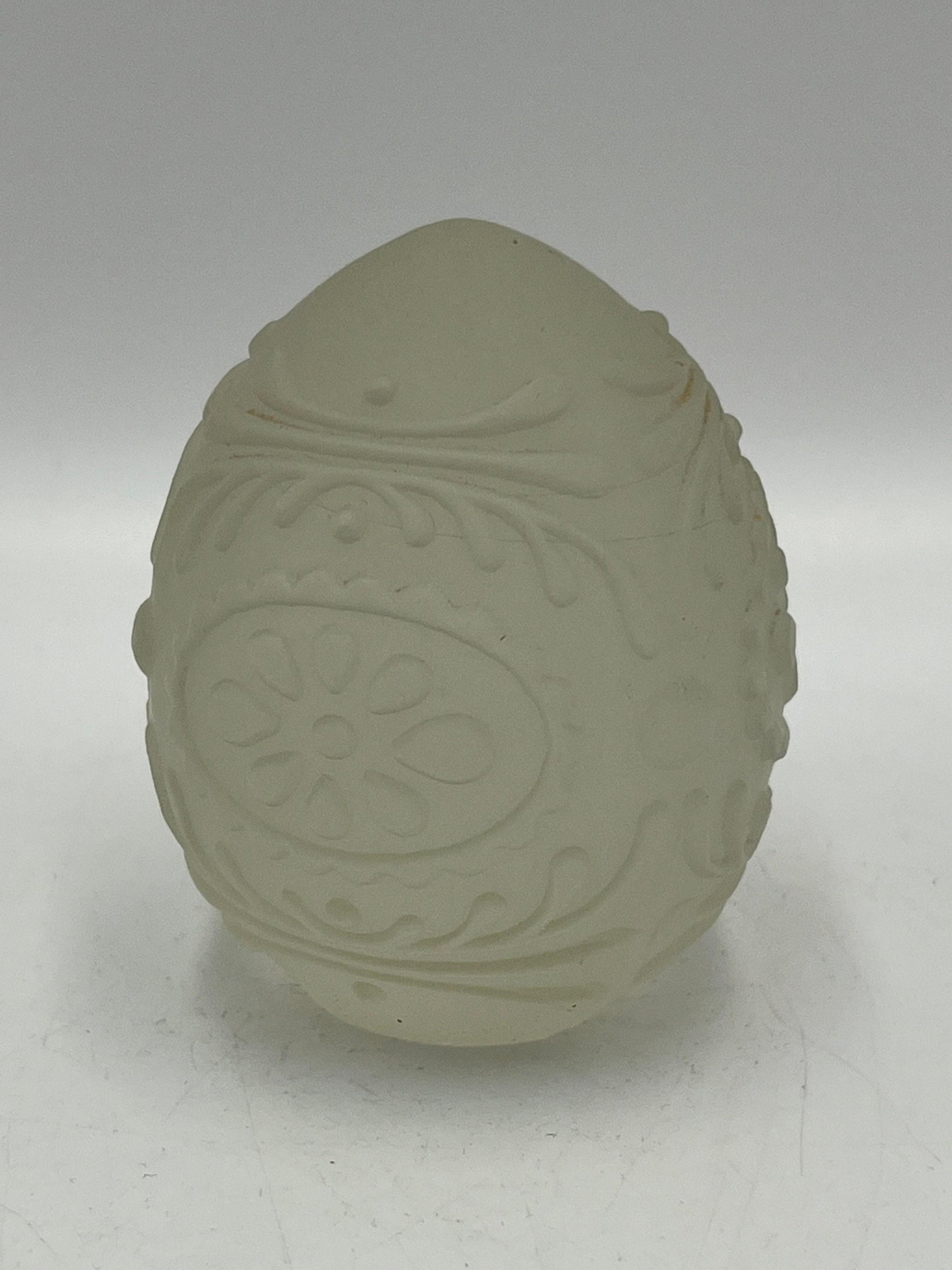 Goebel 1979 Frosted Crystal Glass Egg Paperweight