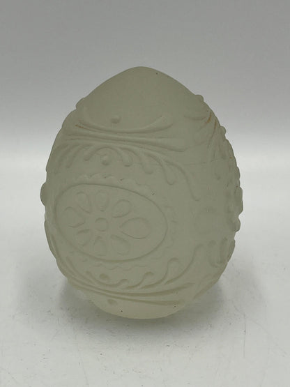Goebel 1979 Frosted Crystal Glass Egg Paperweight
