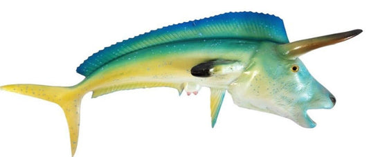 Rick Hardy Bull Dolphin Marine Sculpture 34" Long!