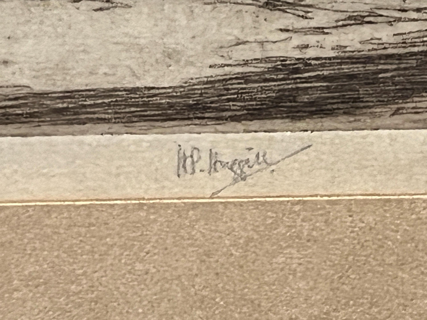Henry Percy Huggill Signed Artist Proof Etching