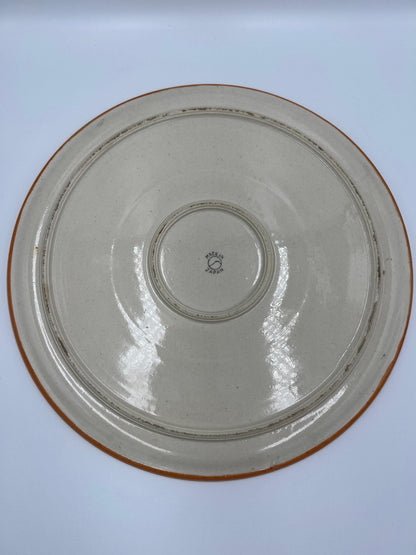 Japanese Vintage Bird Plate - Porcelain, 11 Inch Nature Motif