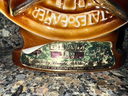 Jim Beam Elks Decanter, Star-Shaped Ceramic (Centennial 1868-1968)