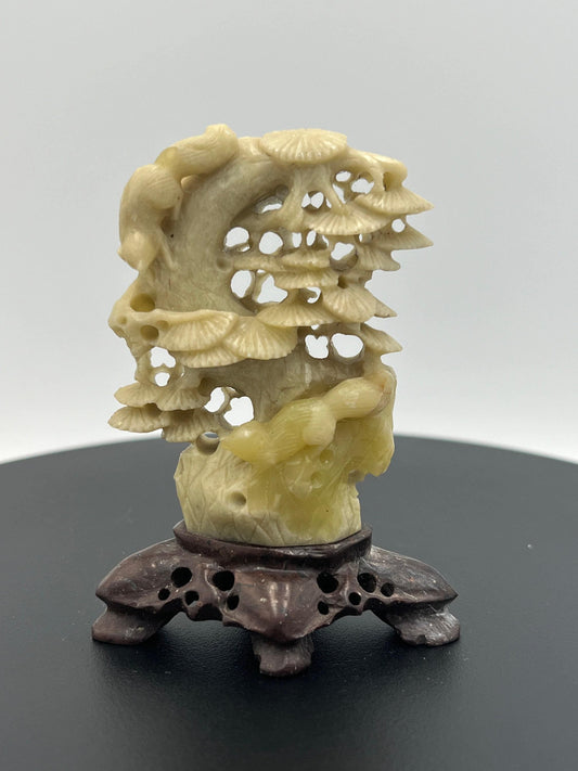 Hand-Carved Chinese Soapstone Animals Sculpture