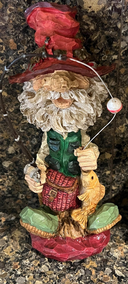 Old Gent Fisherman Nodder: Vintage 1996 Ranger Ornament Set