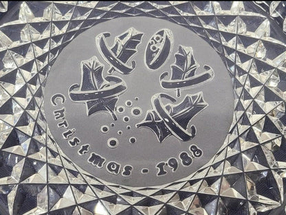 Waterford Crystal Christmas Plates, Your Choice of Year 1988, 1989, and 1993