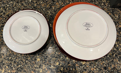 Vintage "Bistro" By Jennifer Brinley 11" and  8-1/4" Plates Certified International, set of 5
