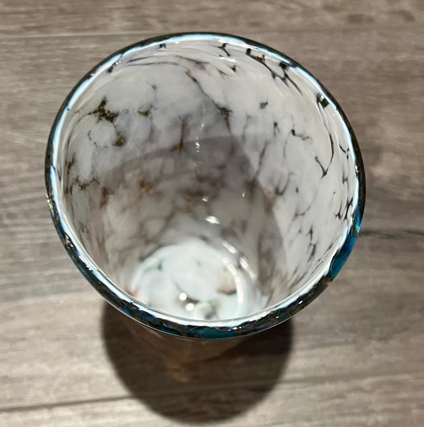 Hand blown Art Glass Cup or Tumbler- signed by artist Kathryn Starrs