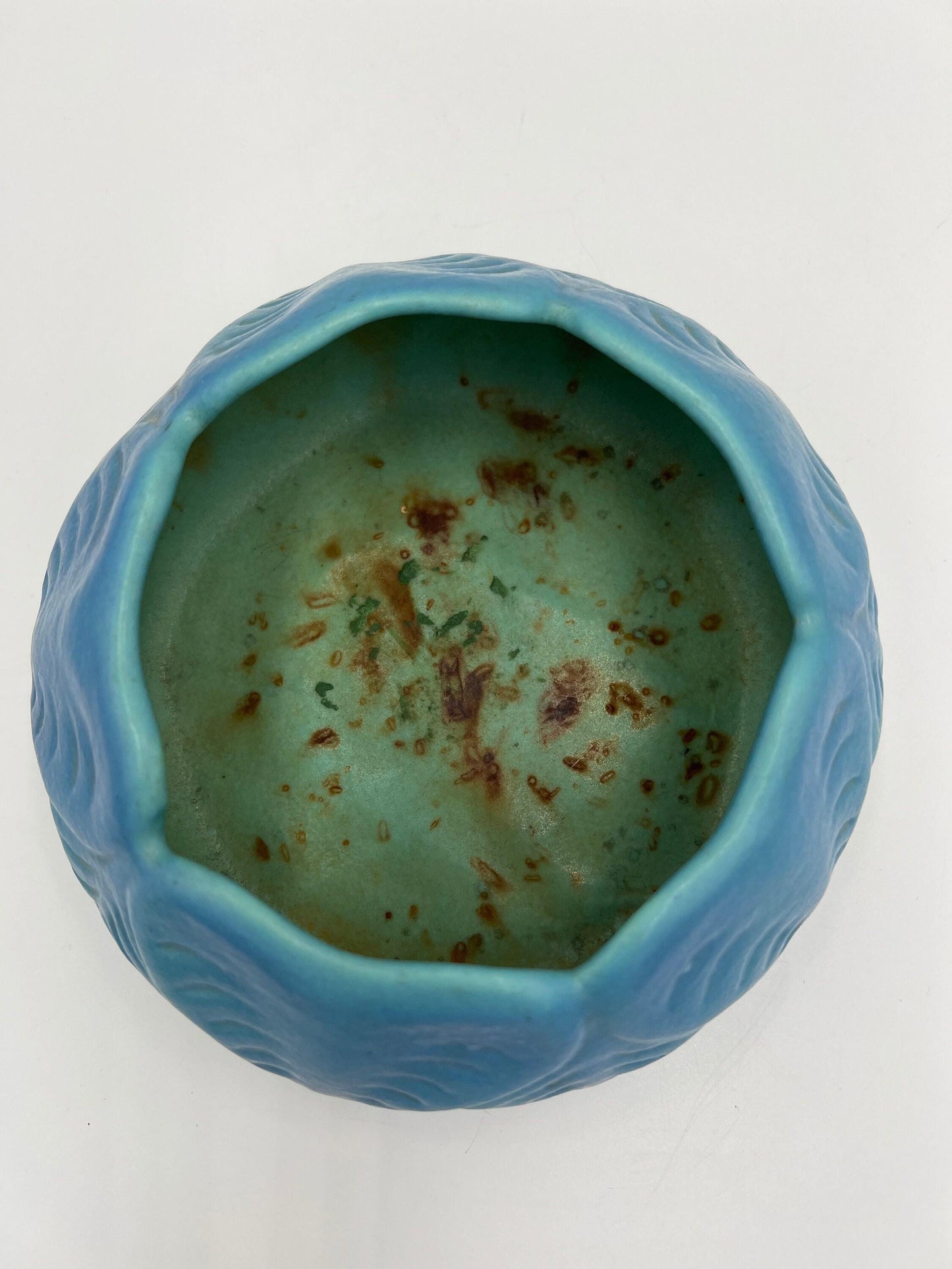 Van Briggle Blue Pottery Bowl, Matte Glaze (1940s-50s, 6.5")