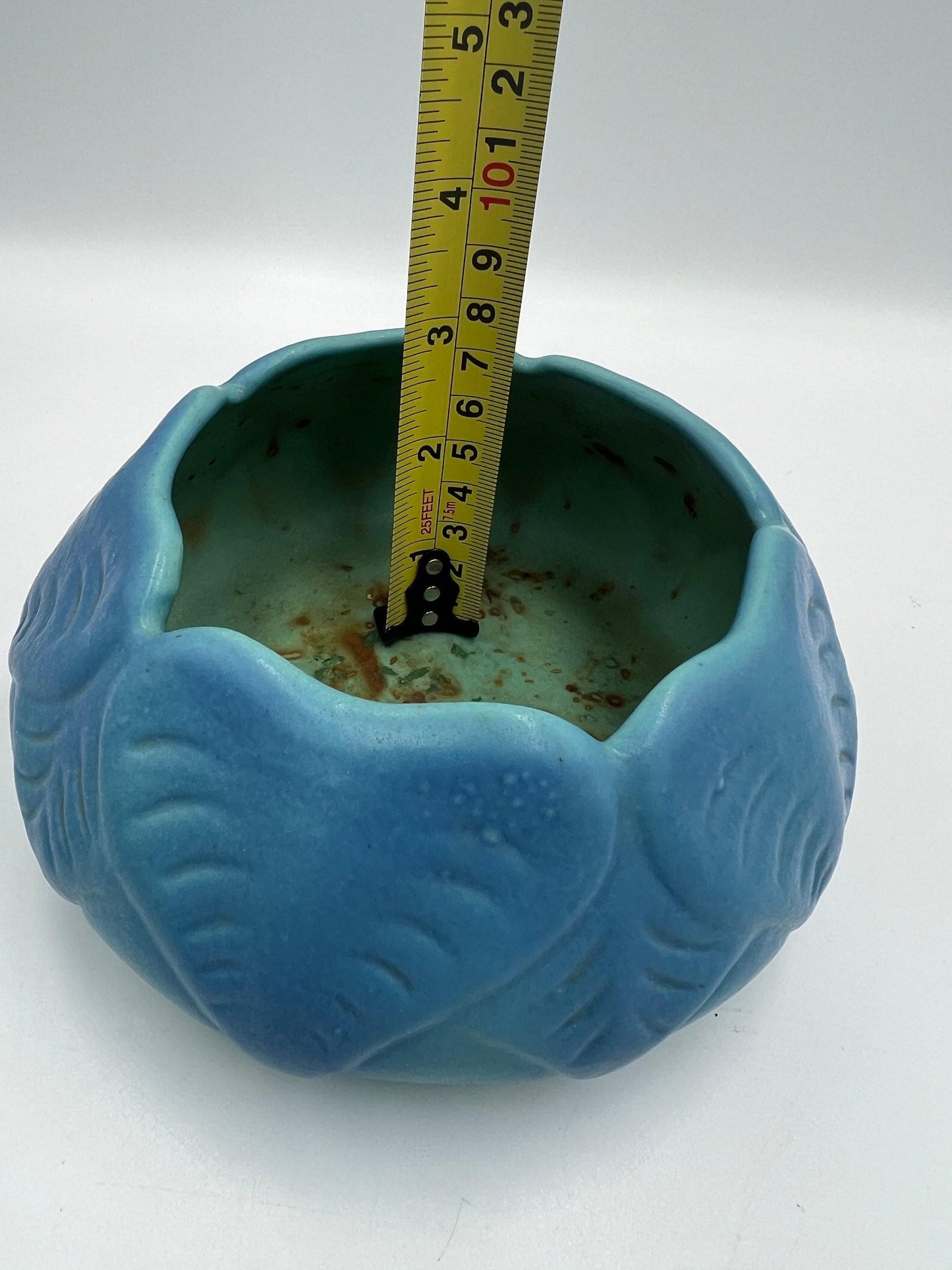 Van Briggle Blue Pottery Bowl, Matte Glaze (1940s-50s, 6.5")