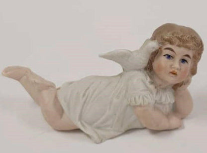 3 Small Antique German Bisque Piano Babies - Your choice