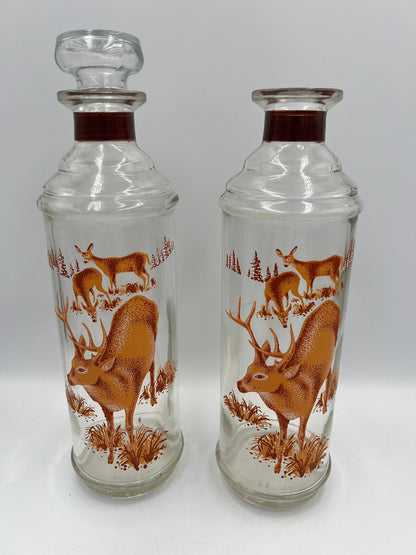 Glass Wildlife Decanters: Cabin Still Sportsman Collection - Rustic Barware