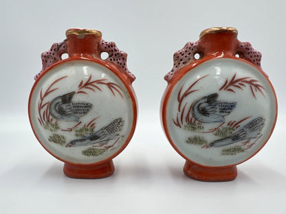 Famille Rose Porcelain Snuff Bottles: Chinese Art Collectibles (Set of Two)