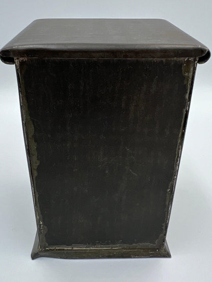 Tin Mechanical Bank with Trick Drawer for Penny circa 1890s