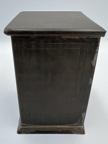 Tin Mechanical Bank with Trick Drawer for Penny circa 1890s