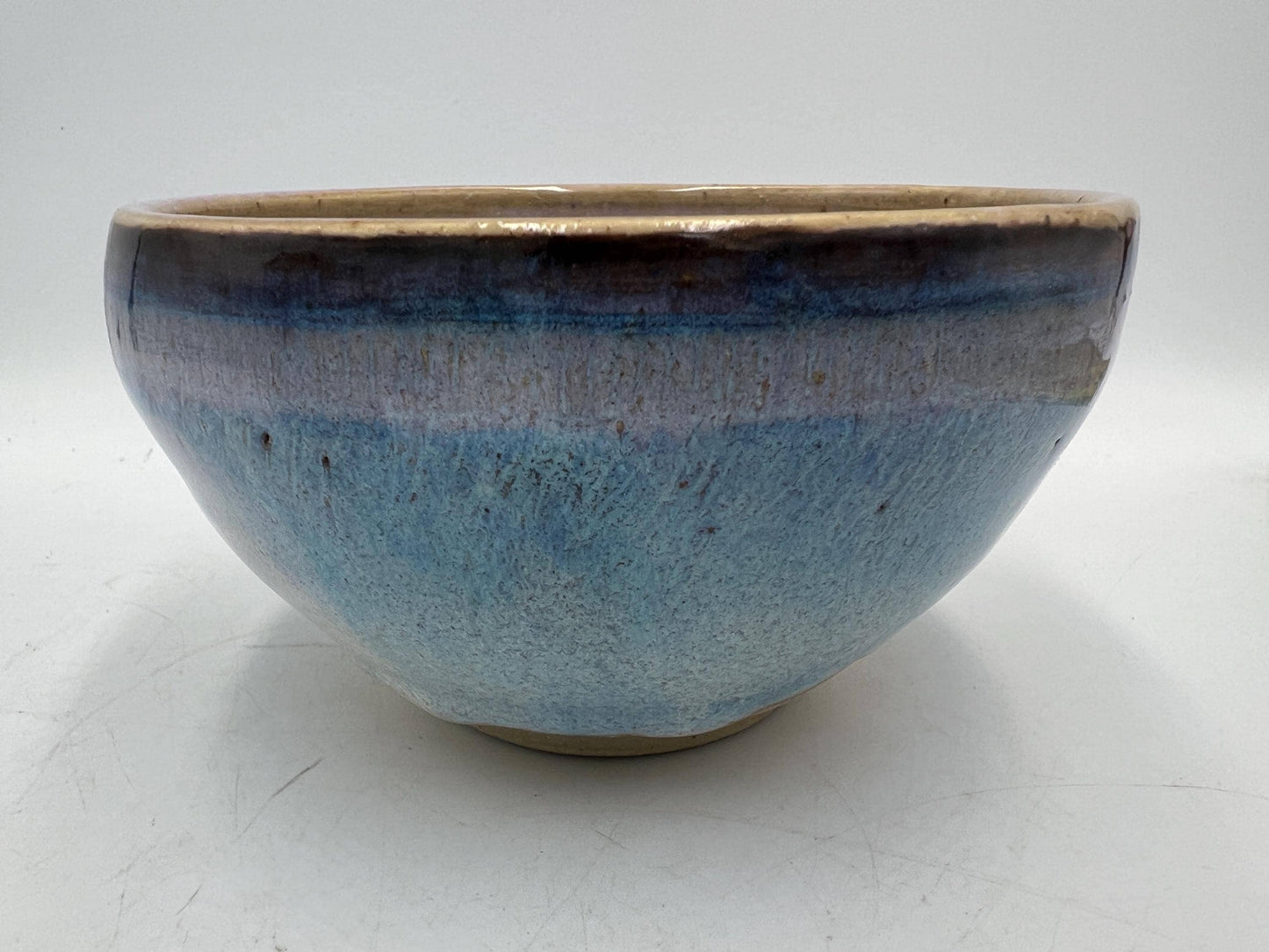 Ceramic Stone Pottery Lot of Bowl and Cup - Beautiful Pastels - Signed