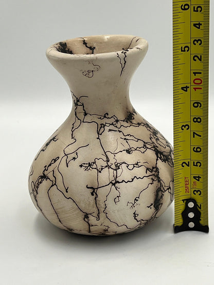 Navajo Horse Hair Vase, Native American Art (Signed by Artist)