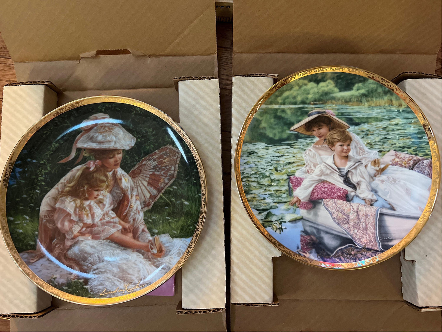 Mother's Day Collectible Plates: Sandra Kuck Art Series (1989-1992)