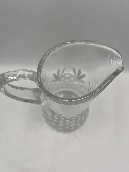 EAPG Glass Pitcher "Pineapple" or Diamond Pattern