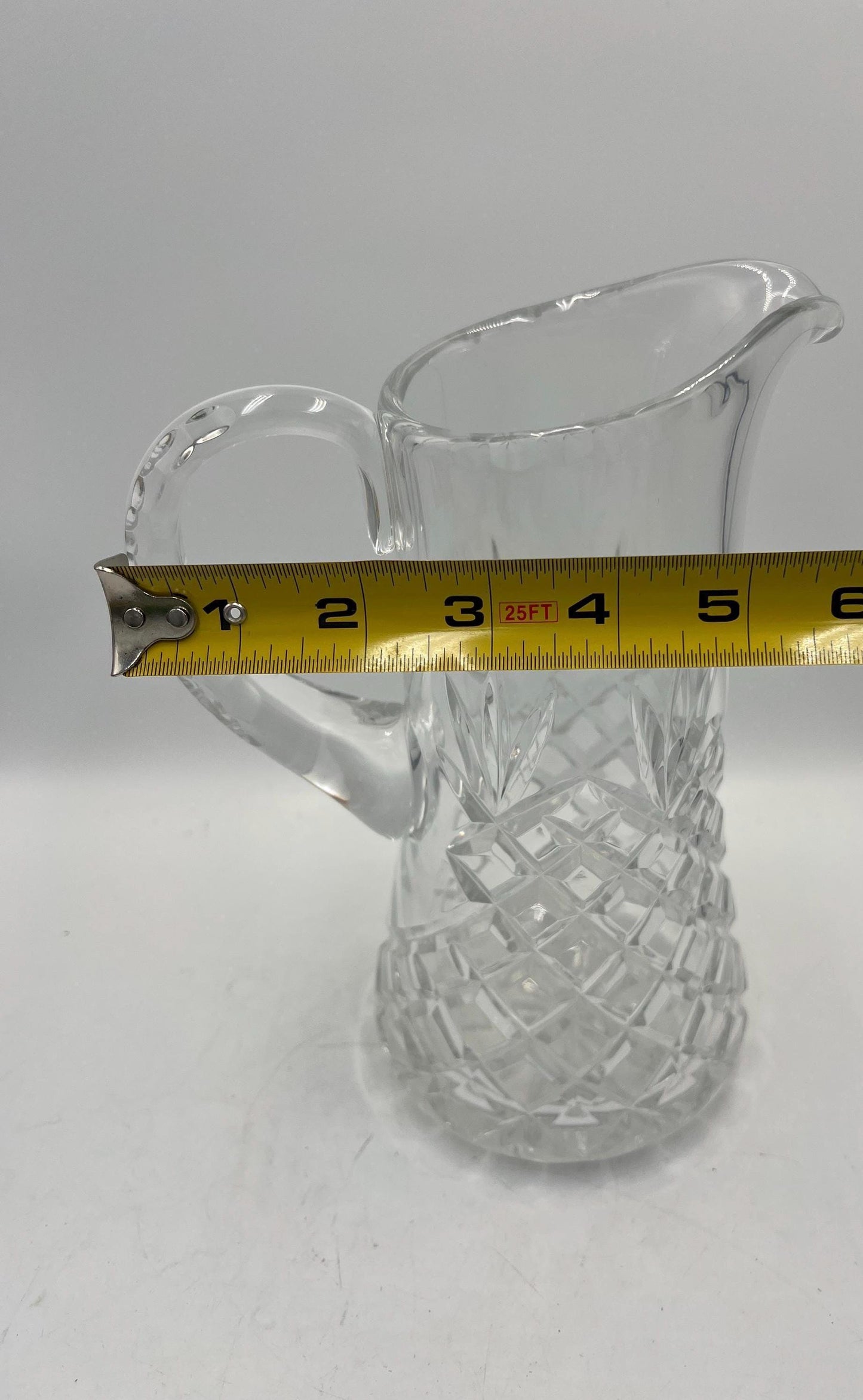 EAPG Glass Pitcher "Pineapple" or Diamond Pattern