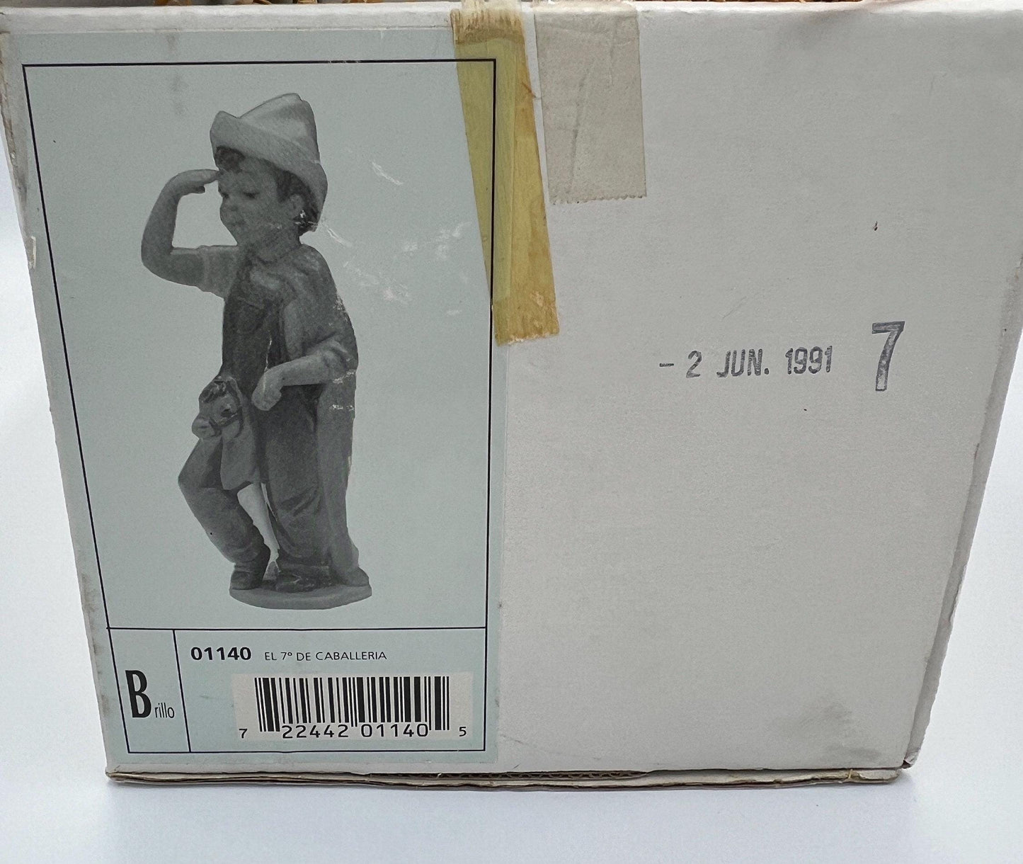 Boy on Hobby Horse Figurine: Lladro Little Conquistador - Porcelain Sculpture