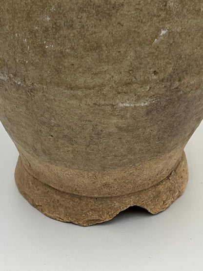Vintage Chinese Pottery Urns, Aged Ceramic (Set of 2, 10.5")