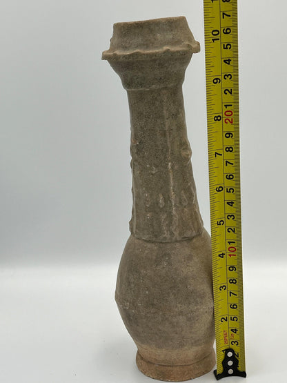 Vintage Chinese Pottery Urns, Aged Ceramic (Set of 2, 10.5")