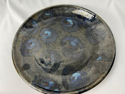 Mark Thorson Art Pottery Bowl & Plate (Dark Glaze Porcelain, 11")