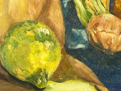 Still Life Painting: Vintage Marjorie Edwards Artwork (Oil on Board)