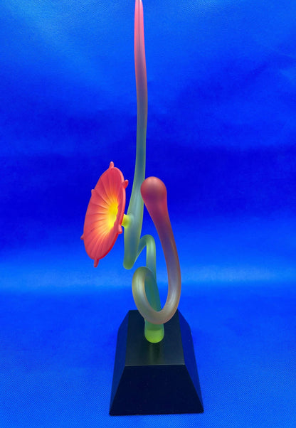Flower in Bloom, Art Glass by Warner Whitfield