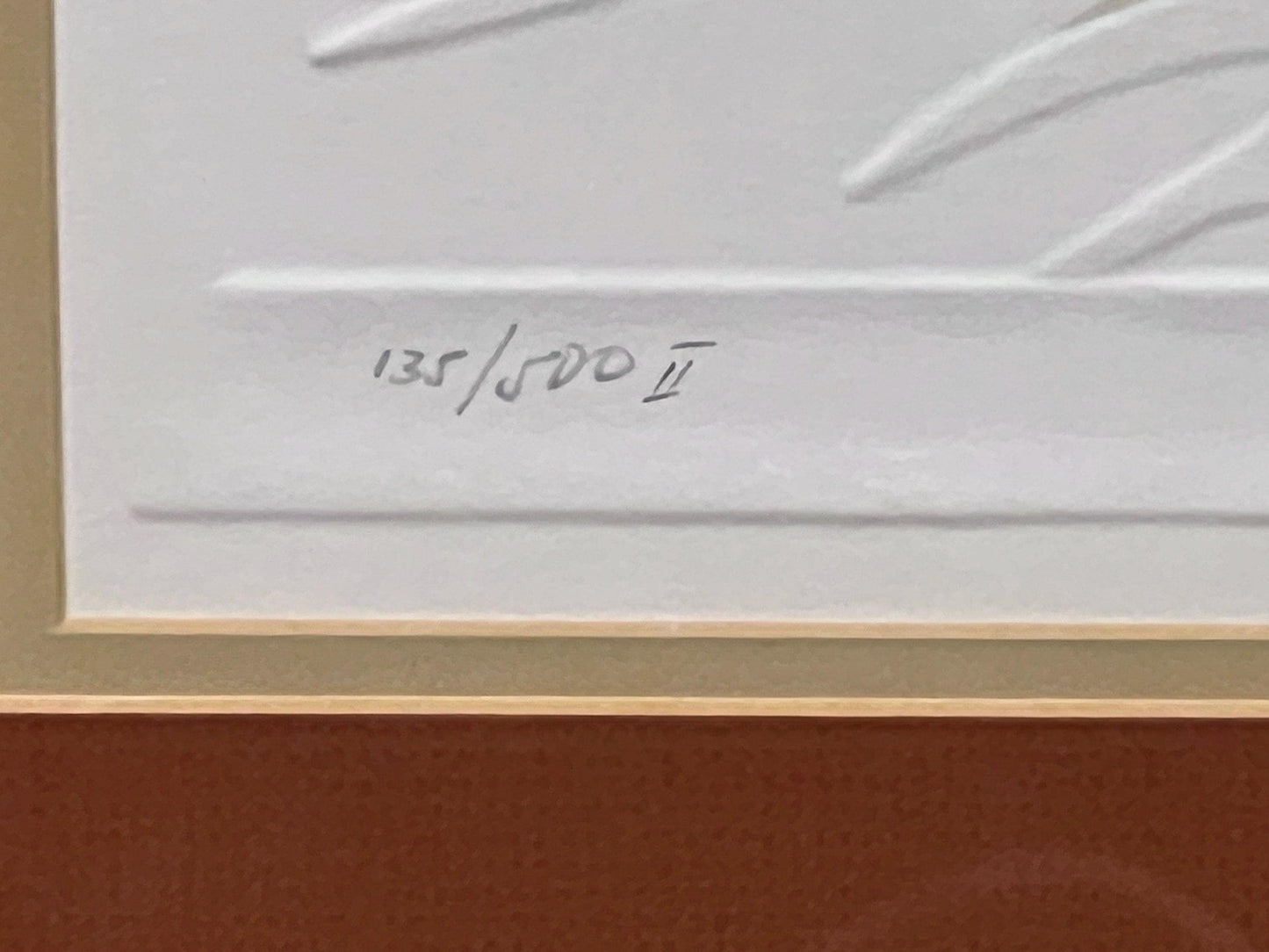 Pencil Signed Roy Williams 1981 Embossed Serigraph, "Morning"
