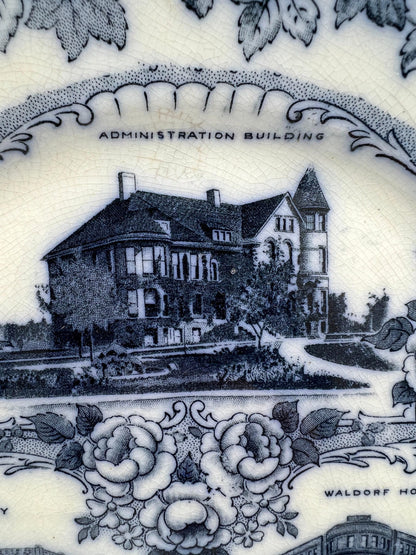 Fargo ND Collector Plate - Library, Waldorf Hotel, Administration Building