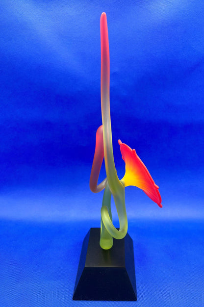 Flower in Bloom, Art Glass by Warner Whitfield