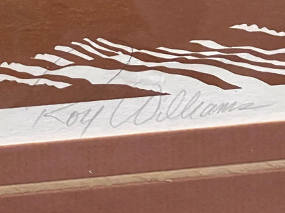 Pencil Signed Roy Williams 1981 Embossed Serigraph, "Morning"