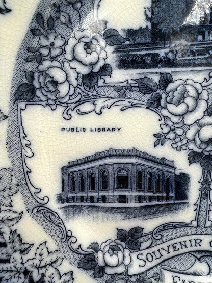 Fargo ND Collector Plate - Library, Waldorf Hotel, Administration Building