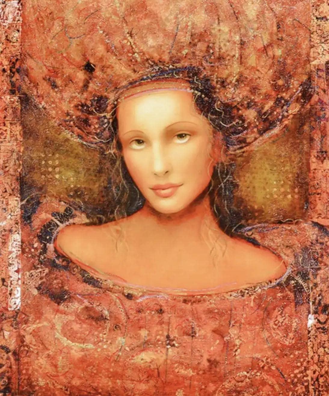 Csaba Markus Serigraph: 'Ladonna' Woman Portrait, Signed Limited Print