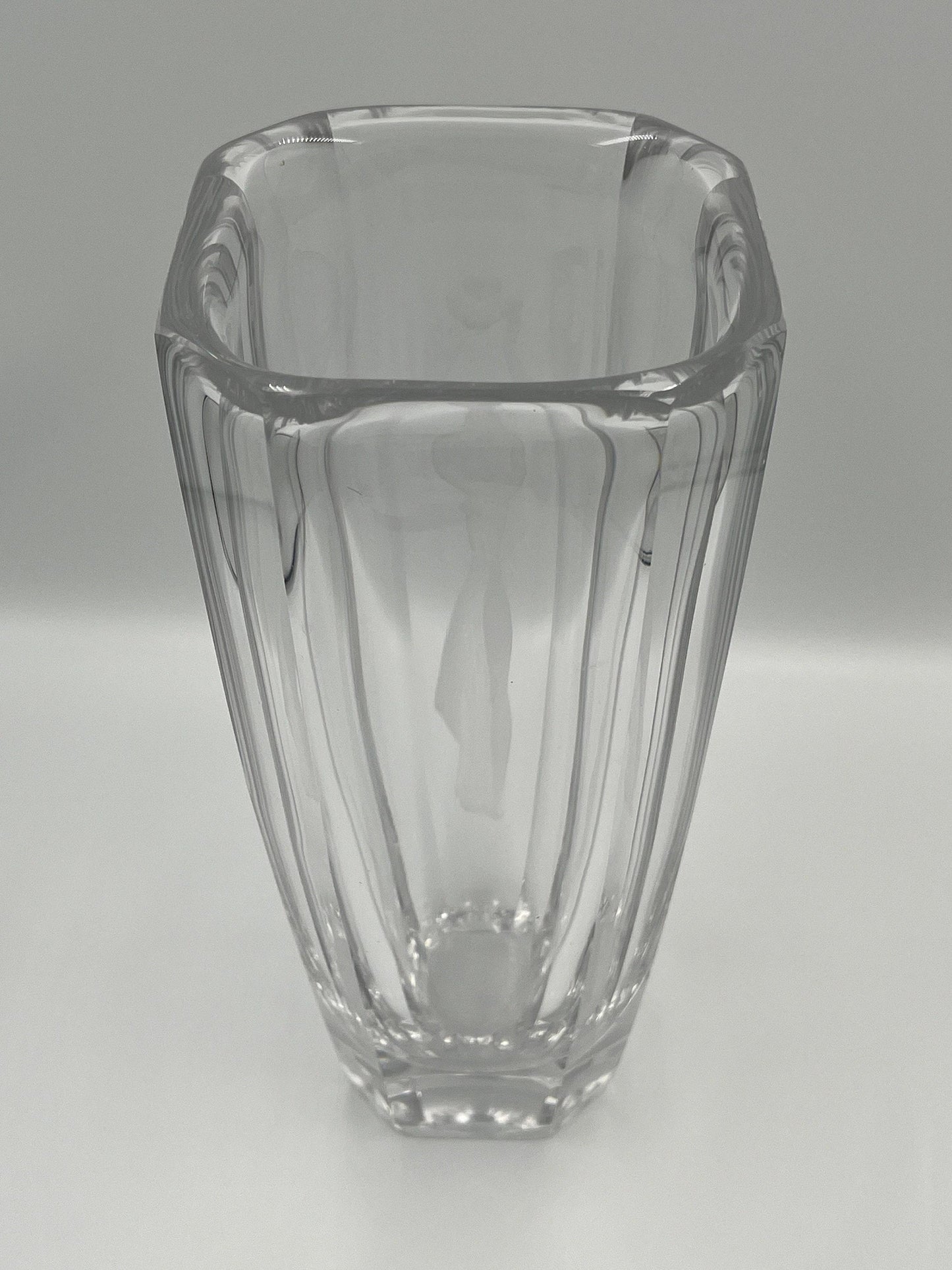 Sven Palmqvist Vase: Nude Woman with Flower, Swedish Art Glass