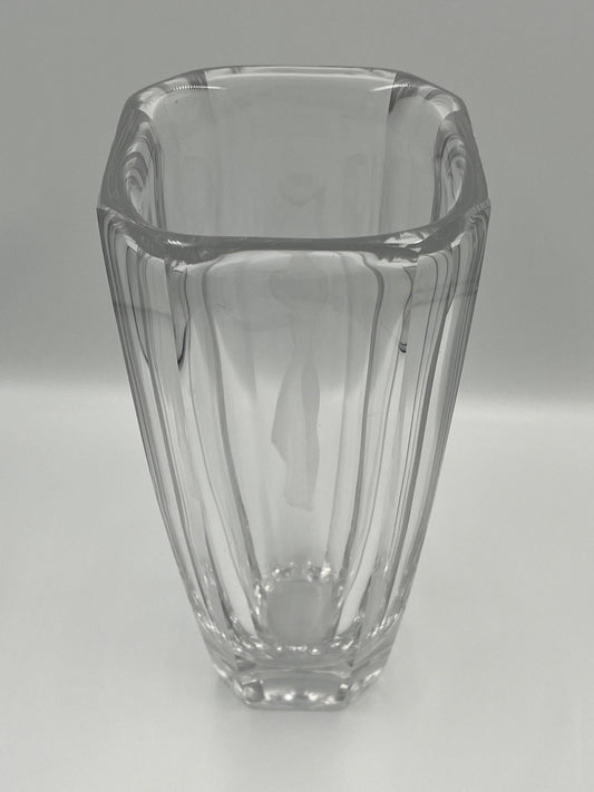 Sven Palmqvist Vase: Nude Woman with Flower, Swedish Art Glass