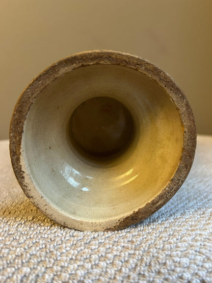 Japanese Satsuma Moriage Vase -  3 Men / Elders