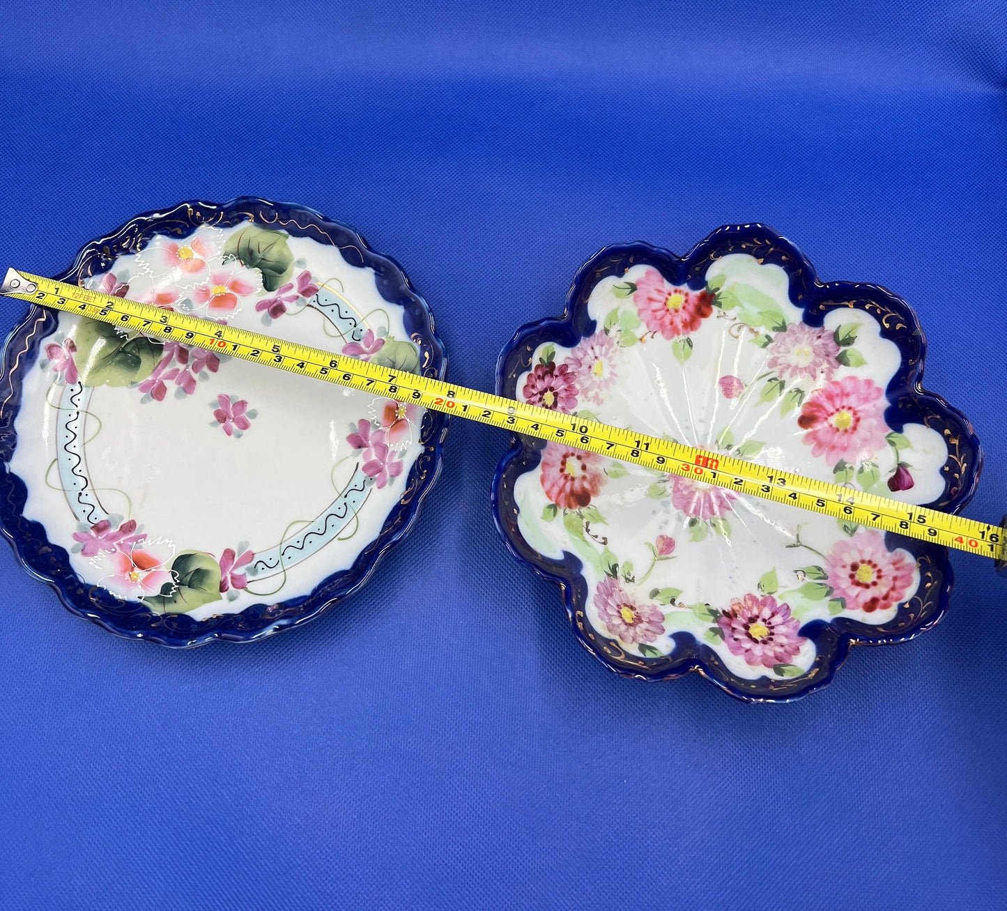 Vintage Nippon Ceramic Set - Plate, Covered Bowl, and Two Serving Dishes