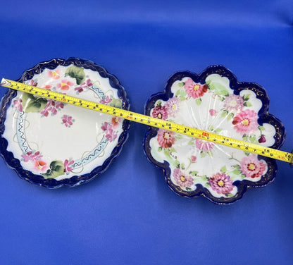 Vintage Nippon Ceramic Set - Plate, Covered Bowl, and Two Serving Dishes